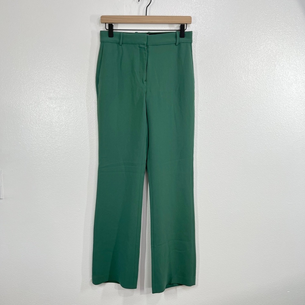 Babaton Aritzia Publish Pant Emerald Green Bootcut High Rise Trousers Size 4